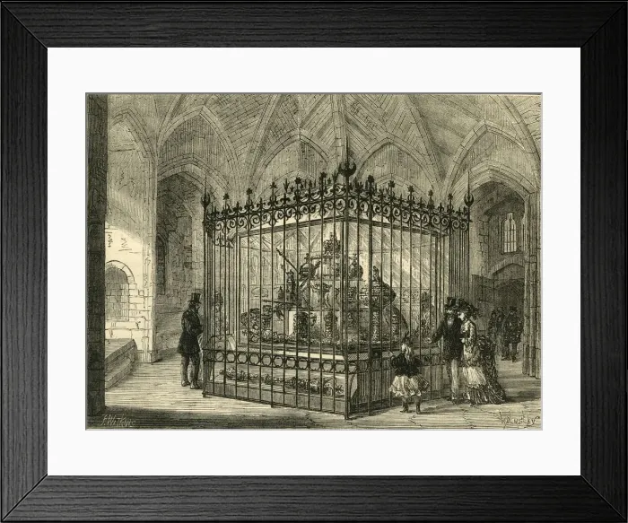 Framed Print : The Jewel Room at the Tower, c1872. Creator: Unknown Framed Print : The Jewel Room at the Tower, c1872. Creator: Unknown
