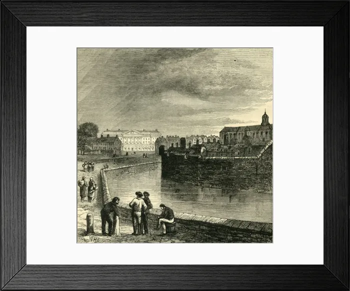 Framed Print : The Tower Moat, (c1872). Creator: Unknown Framed Print : The Tower Moat, (c1872). Creator: Unknown