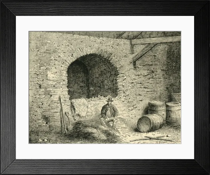 Framed Print : Roman Wall on Tower Hill, c1872. Creator: Unknown Framed Print : Roman Wall on Tower Hill, c1872. Creator: Unknown