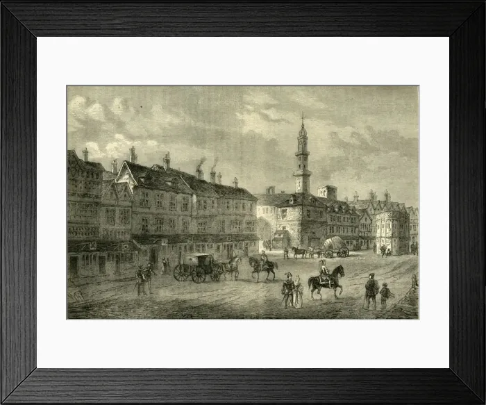 Framed Print : Cornhill in 1630, (c1872). Creator: Unknown Framed Print : Cornhill in 1630, (c1872). Creator: Unknown