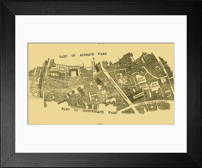 Framed Print : Lime Street Ward, (c1872). Creator: Unknown Framed Print : Lime Street Ward, (c1872). Creator: Unknown
