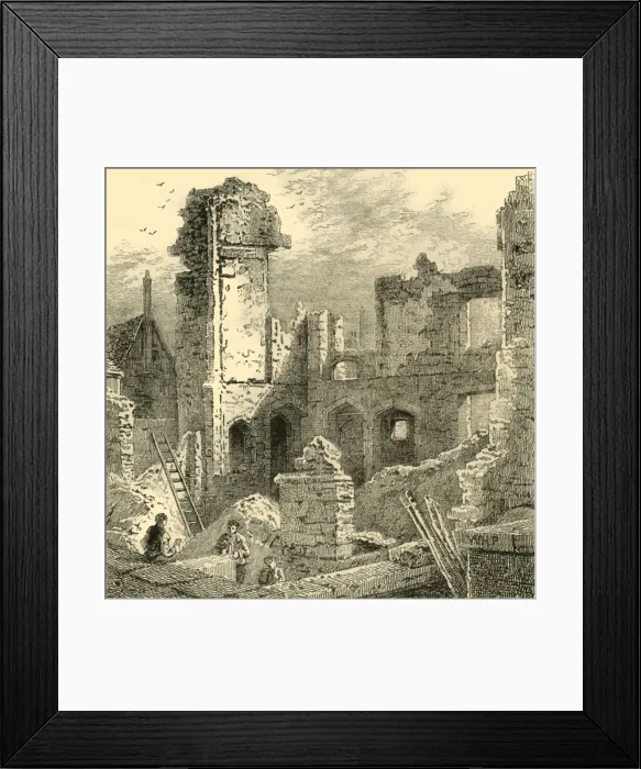 Framed Print : Ruins of the Convent of St. Clare, c1872. Creator: Unknown Framed Print : Ruins of the Convent of St. Clare, c1872. Creator: Unknown