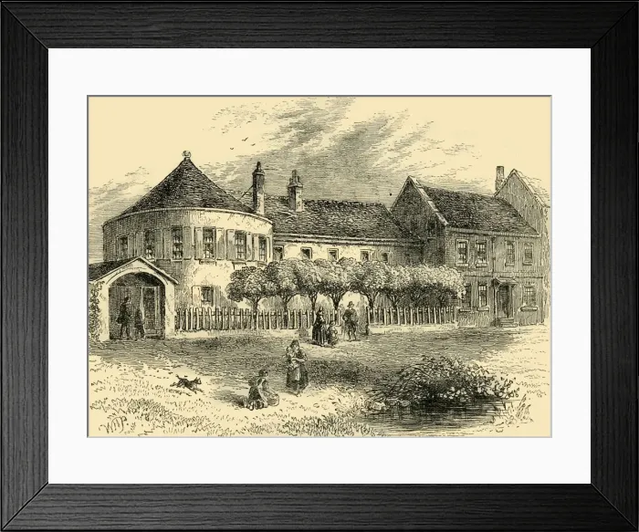 Framed Print : White Conduit House about 1820, (c1872). Creator: Unknown Framed Print : White Conduit House about 1820, (c1872). Creator: Unknown