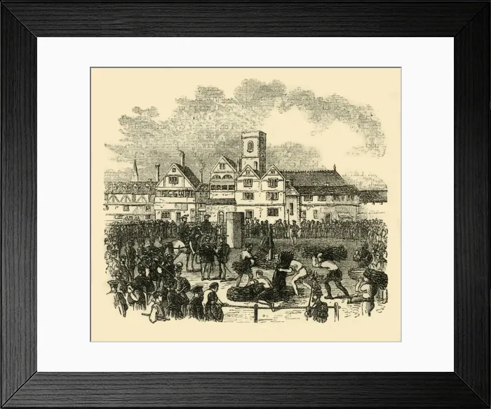 Framed Print : Place of Execution in Old Smithfield, (c1872). Creator: Unknown