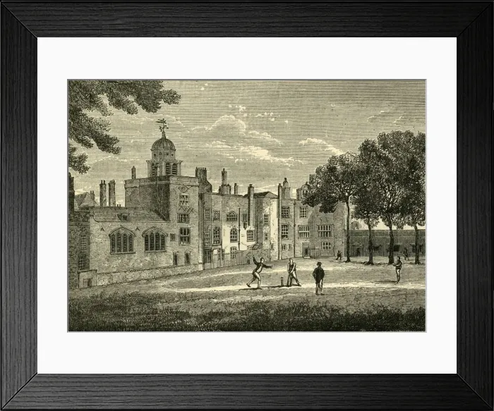 Framed Print : Charterhouse - The Quadrangle, c1872. Creator: Unknown Framed Print : Charterhouse - The Quadrangle, c1872. Creator: Unknown