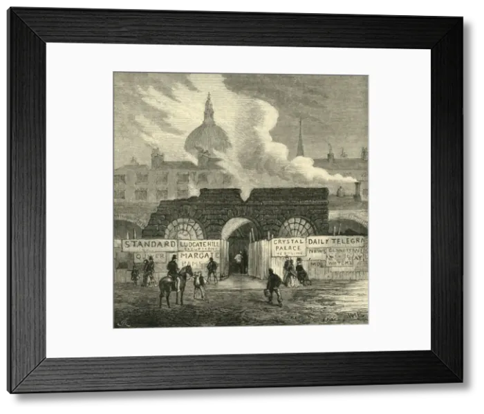 Framed Print : The Last Remains of the Fleet Prison, c1872. Creator: Unknown Framed Print : The Last Remains of the Fleet Prison, c1872. Creator: Unknown