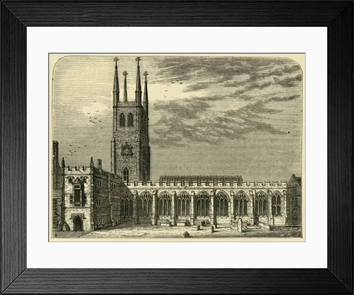 Framed Print : St. Sepulchres Church in 1737, (c1872). Creator: Unknown Framed Print : St. Sepulchres Church in 1737, (c1872). Creator: Unknown
