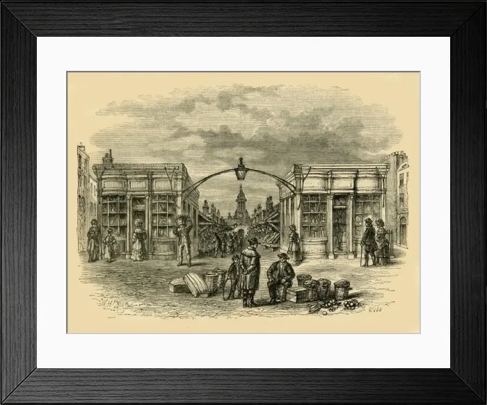 Framed Print : Fleet Market, (c1872). Creator: Unknown Framed Print : Fleet Market, (c1872). Creator: Unknown