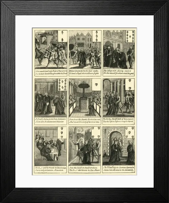 Framed Print : Sacheverell Cards, (c1872). Creator: Unknown Framed Print : Sacheverell Cards, (c1872). Creator: Unknown