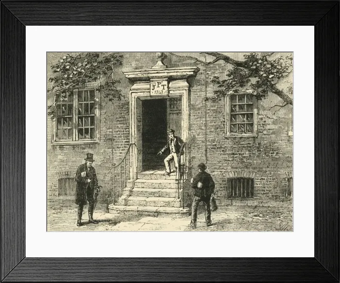 Framed Print : Doorway in Staples Inn, c1872. Creator: Unknown Framed Print : Doorway in Staples Inn, c1872. Creator: Unknown