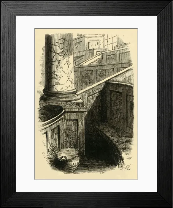 Framed Print : Dr. Johnsons Pew in St. Clements, (1881). Creator: Unknown Framed Print : Dr. Johnsons Pew in St. Clements, (1881). Creator: Unknown