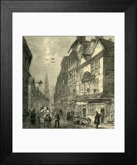Framed Print : The Cock and Magpie, Drury Lane, (1881). Creator: Unknown Framed Print : The Cock and Magpie, Drury Lane, (1881). Creator: Unknown