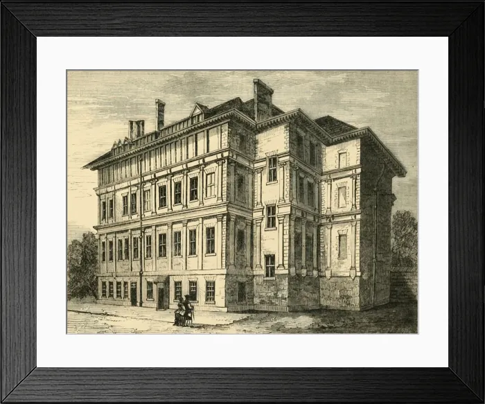 Framed Print : Old Craven House, 1800, (1881). Creator: Unknown Framed Print : Old Craven House, 1800, (1881). Creator: Unknown