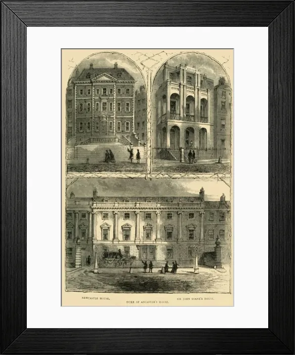 Framed Print : In Lincolns Inn Fields, (1881). Creator: Unknown Framed Print : In Lincolns Inn Fields, (1881). Creator: Unknown