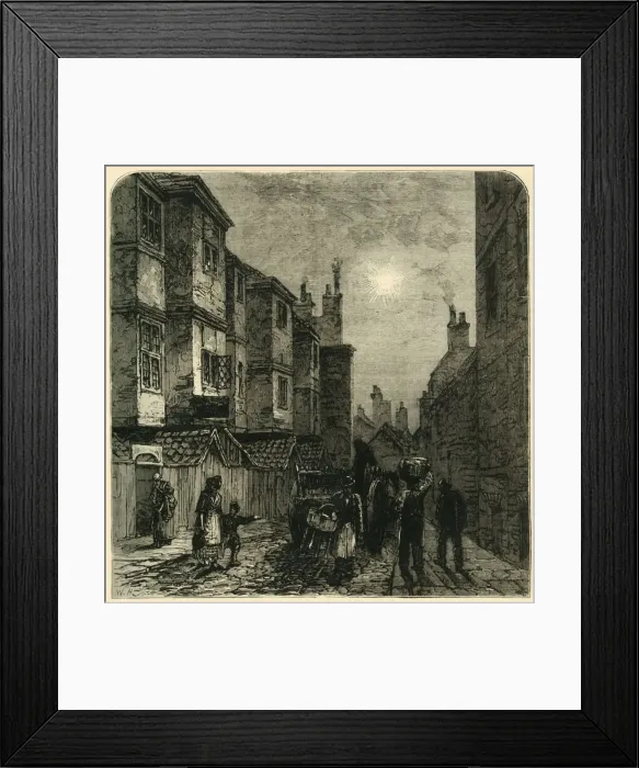 Framed Print : Milford Lane in 1820, (1881). Creator: Unknown Framed Print : Milford Lane in 1820, (1881). Creator: Unknown