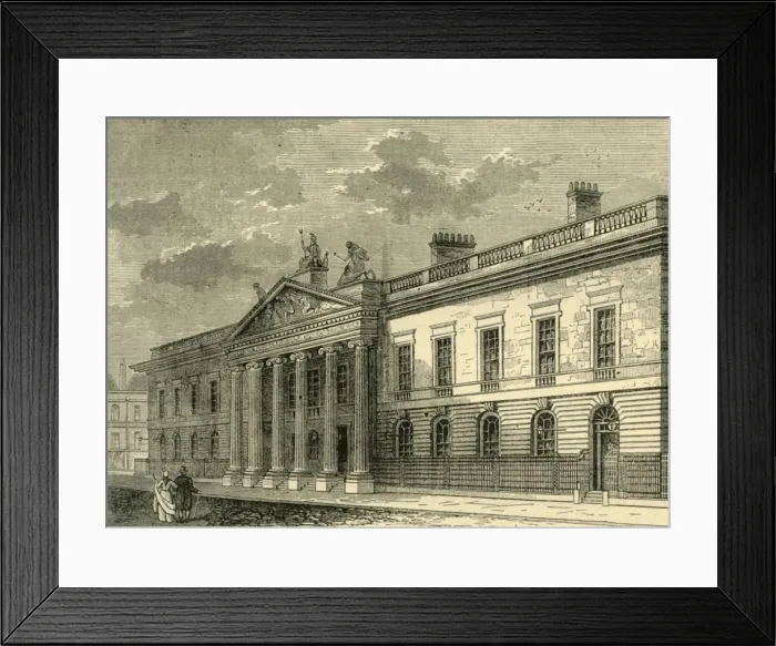 Framed Print : The Old India Office, Leadenhall Street in 1803, (c1872). Creator: Unknown Framed Print : The Old India Office, Leadenhall Street in 1803, (c1872). Creator: Unknown