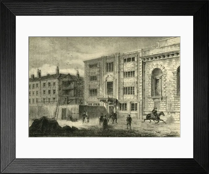 Framed Print : The Old Post Office, in Lombard Street, about 1800, (c1872). Creator: Unknown