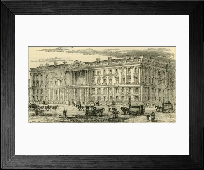 Framed Print : New General Post Office, St. Martin s-Le-Grand, c1872. Creator: Unknown Framed Print : New General Post Office, St. Martin s-Le-Grand, c1872. Creator: Unknown