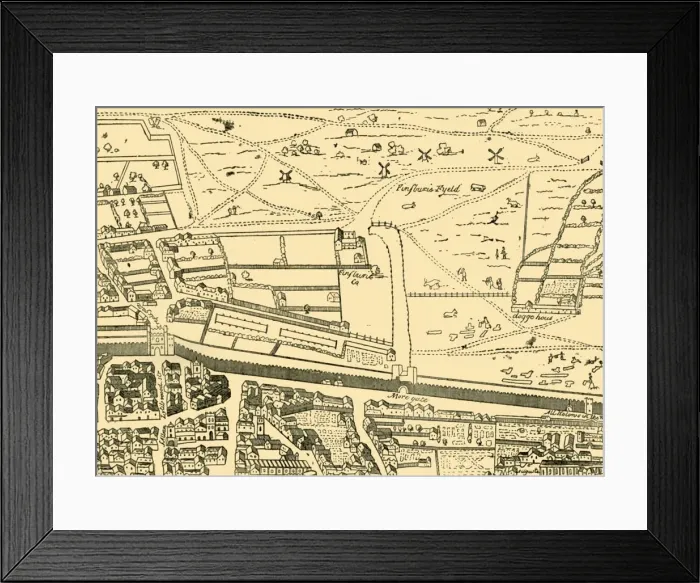 Framed Print : Cripplegate and Neighbourhood, (c1872). Creator: Unknown