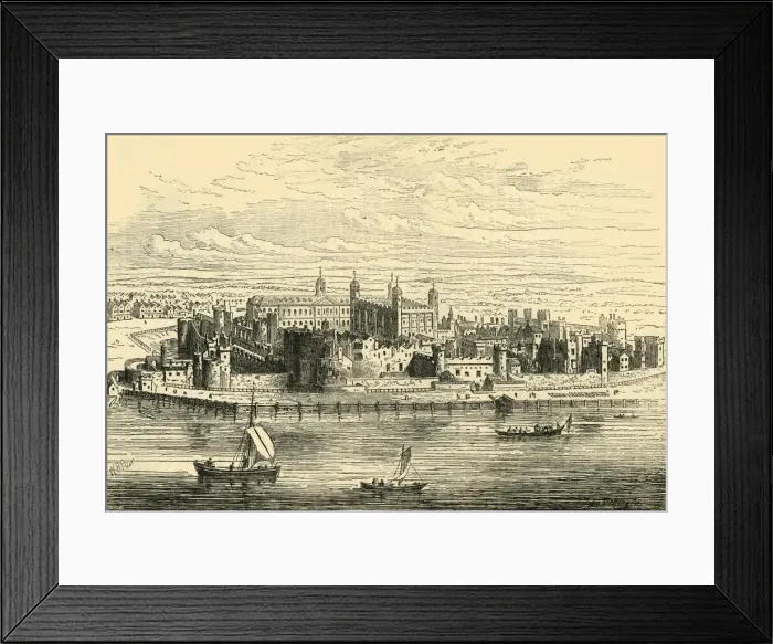 Framed Print : The Tower of London, (c1872). Creator: Unknown Framed Print : The Tower of London, (c1872). Creator: Unknown
