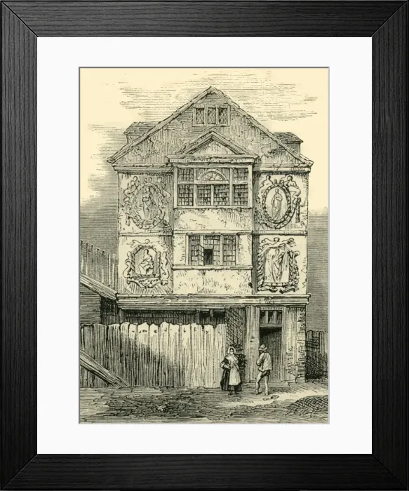 Framed Print : Sir Paul Pindars Lodge, 1791, (c1872). Creator: Unknown Framed Print : Sir Paul Pindars Lodge, 1791, (c1872). Creator: Unknown