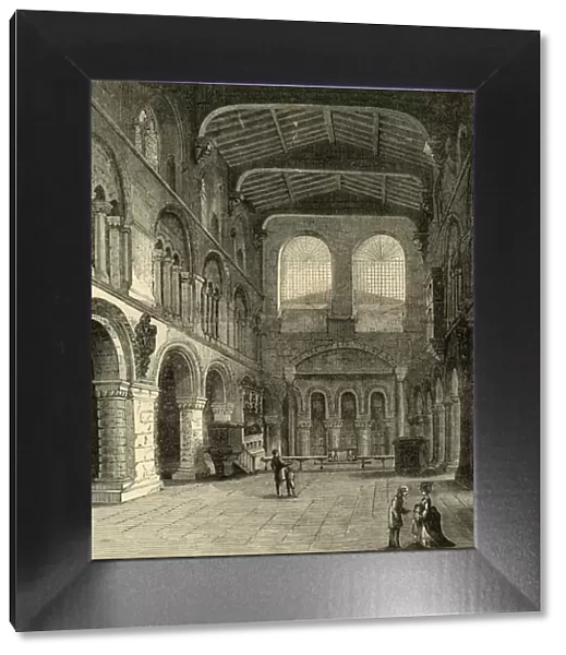 Interior of St. Bartholomew-The-Great, c1872. Creator: Unknown
