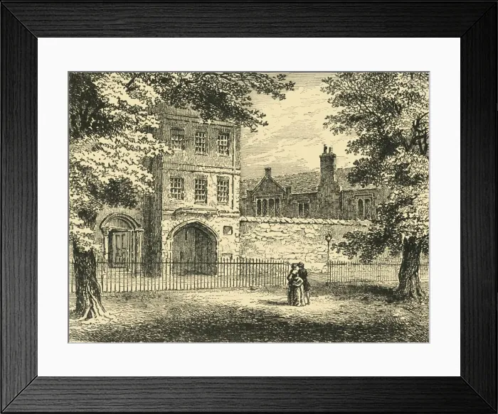 Framed Print : The Charterhouse, from the Square, c1872. Creator: Unknown Framed Print : The Charterhouse, from the Square, c1872. Creator: Unknown
