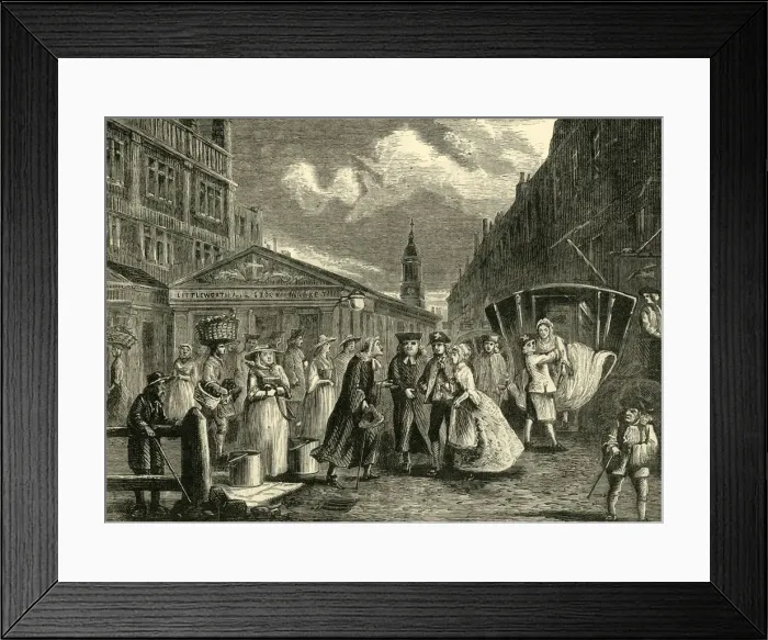 Framed Print : A Wedding in the Fleet, c1740s, (c1872). Creator: Unknown Framed Print : A Wedding in the Fleet, c1740s, (c1872). Creator: Unknown