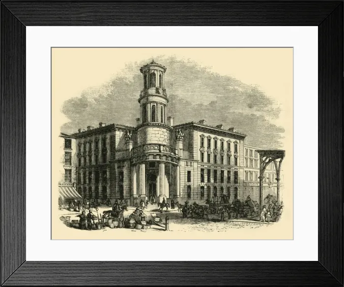 Framed Print : The Present Coal Exchange, c1872. Creator: Unknown Framed Print : The Present Coal Exchange, c1872. Creator: Unknown