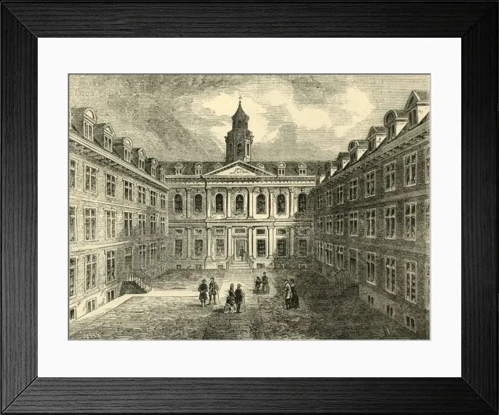 Framed Print : College of Physicians, Warwick Lane. Interior of the Quadrangle, (c1872). Creator: Unknown Framed Print : College of Physicians, Warwick Lane. Interior of the Quadrangle, (c1872). Creator: Unknown