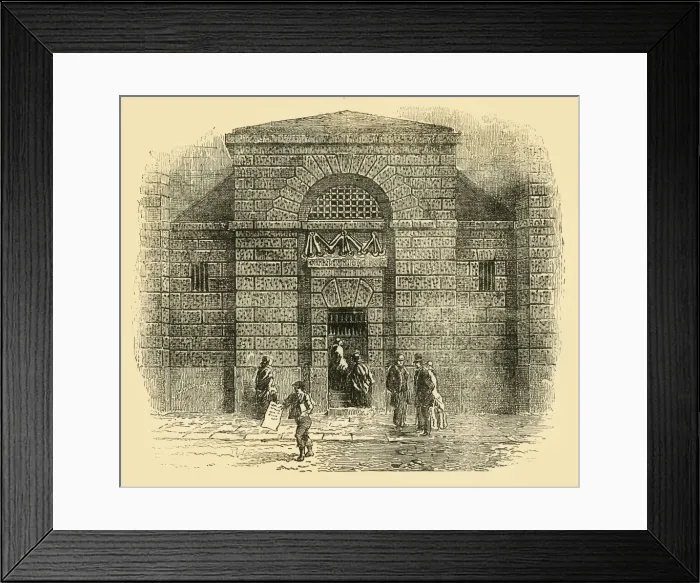 Framed Print : Door of Newgate, c1872. Creator: Unknown Framed Print : Door of Newgate, c1872. Creator: Unknown