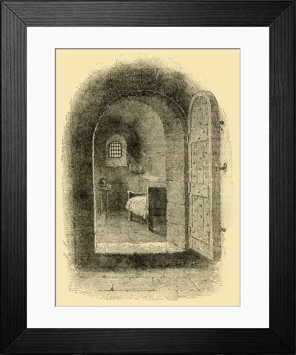 Framed Print : The Condemned Cell in Newgate, c1872. Creator: Unknown Framed Print : The Condemned Cell in Newgate, c1872. Creator: Unknown