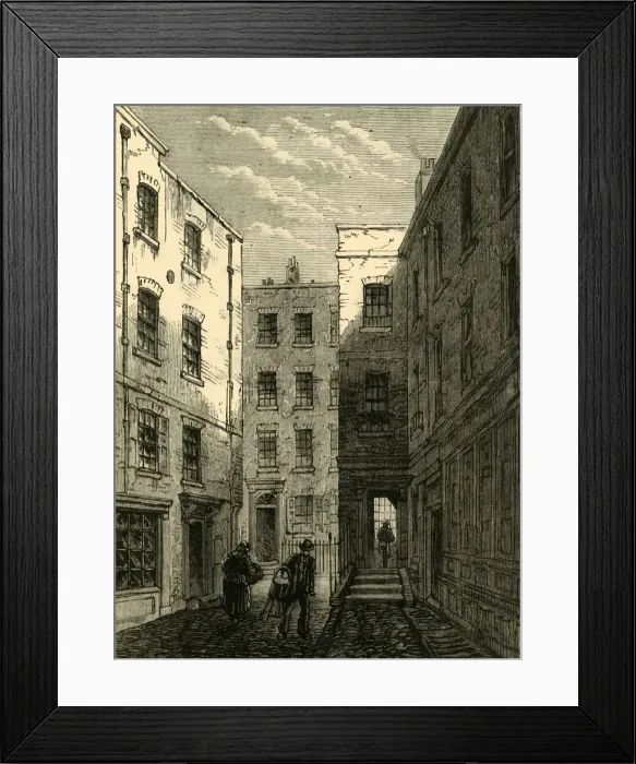 Framed Print : Boswell Court, (1881). Creator: Unknown Framed Print : Boswell Court, (1881). Creator: Unknown
