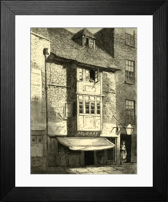 Framed Print : Old Houses in Wych Street, (1881). Creator: Unknown Framed Print : Old Houses in Wych Street, (1881). Creator: Unknown