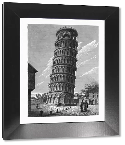 The Leaning Bell-Tower, at Pisa, c1824. Creator: Edward John Roberts