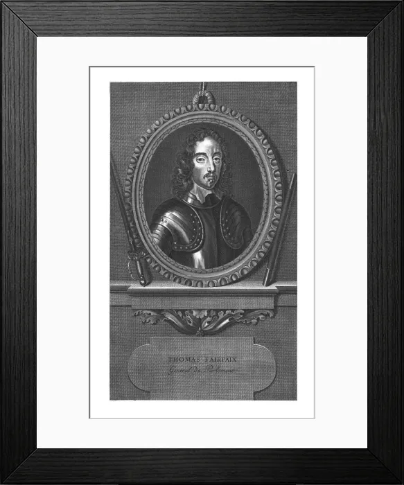 Framed Print : Thomas Fairfax, (early 18th century). Creator: Pierre Drevet Framed Print : Thomas Fairfax, (early 18th century). Creator: Pierre Drevet
