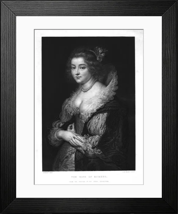 Framed Print : The Wife of Rubens, (c1830). Creator: Johannes de Mare Framed Print : The Wife of Rubens, (c1830). Creator: Johannes de Mare