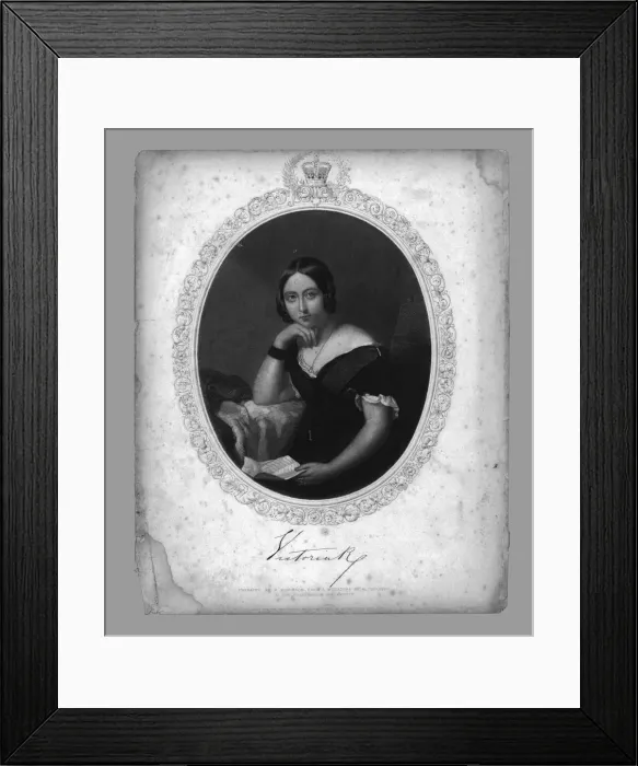 Framed Print : Victoria, c1847. Creator: John Henry Robinson