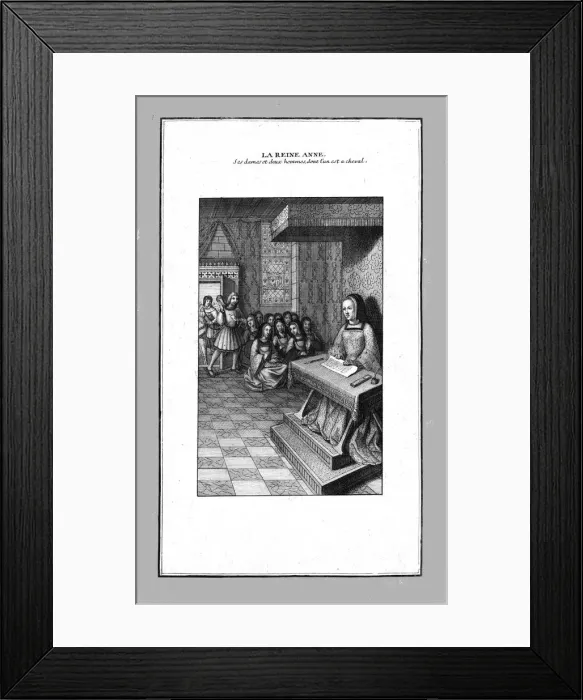 Framed Print : La Reine Anne. Creator: Unknown Framed Print : La Reine Anne. Creator: Unknown