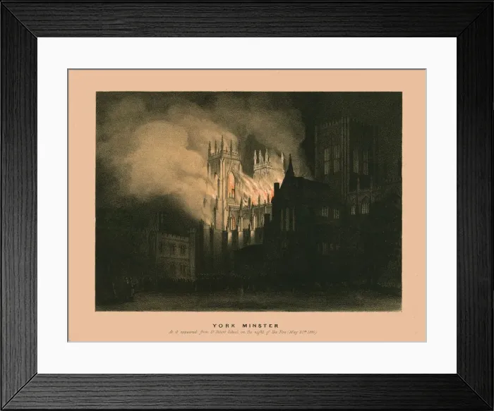 Framed Print : York Minster, 1840. Creator: W Monkhouse Framed Print : York Minster, 1840. Creator: W Monkhouse