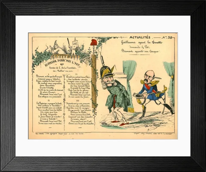 Framed Print : Bismark Give Me the Pot, late 19th century. Creator: Unknown Framed Print : Bismark Give Me the Pot, late 19th century. Creator: Unknown
