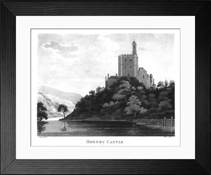 Framed Print : Hornby Castle, c1799. Creator: Black Framed Print : Hornby Castle, c1799. Creator: Black