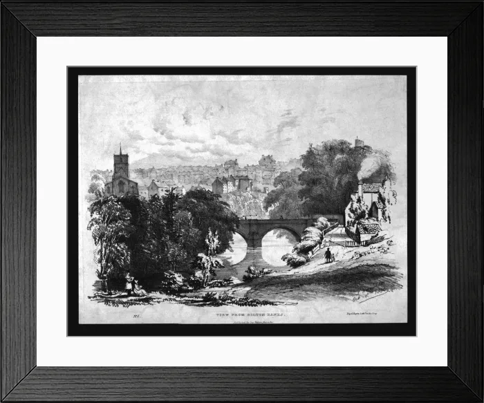 Framed Print : View from Bilton Banks, mid-19th century. Creator: Day & Haghe Framed Print : View from Bilton Banks, mid-19th century. Creator: Day & Haghe
