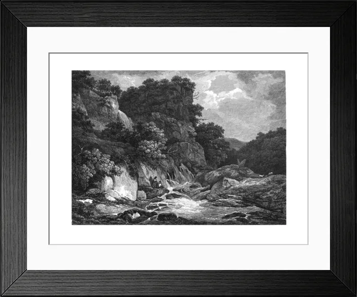 Framed Print : Moss Dale, Yorkshire, 1809. Creator: Letitia Byrne Framed Print : Moss Dale, Yorkshire, 1809. Creator: Letitia Byrne
