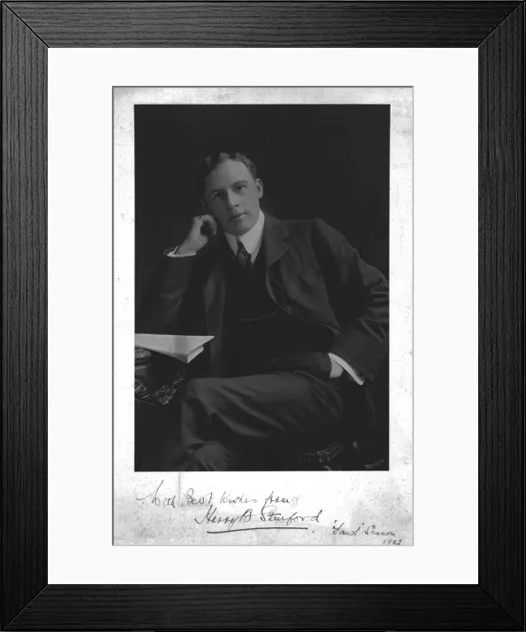 Framed Print : Harry B Stanford, 1902. Creator: Unknown Framed Print : Harry B Stanford, 1902. Creator: Unknown
