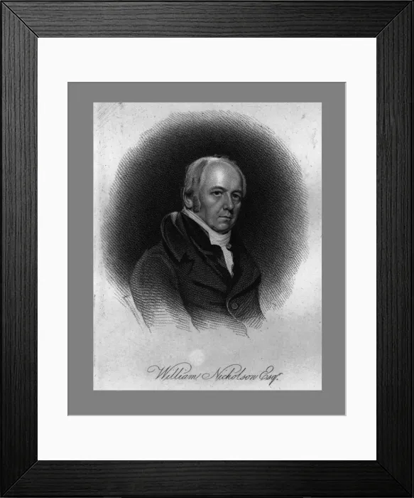 Framed Print : William Nicholson Esq, (1812). Creator: T Blood Framed Print : William Nicholson Esq, (1812). Creator: T Blood