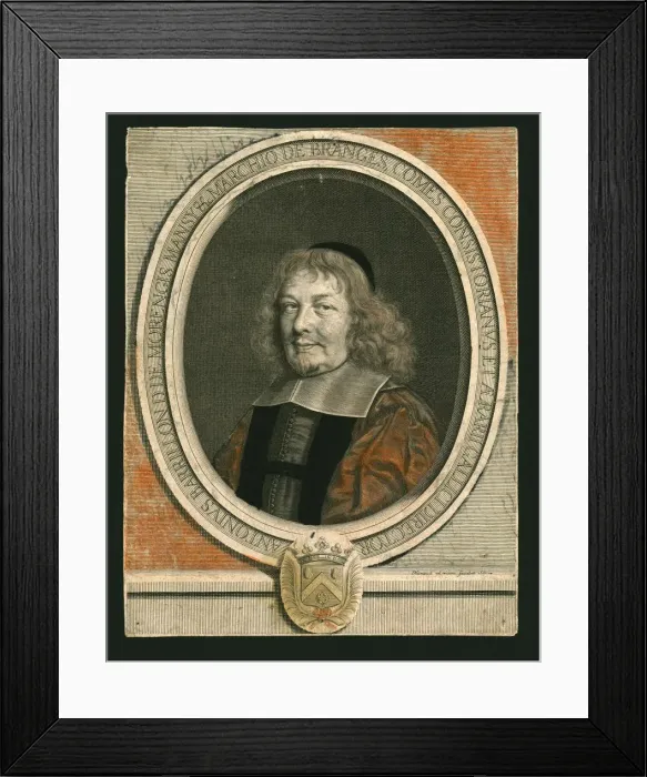 Framed Print : Antoine Barrillon de Morangis, c1661. Creator: Robert Nanteuil Framed Print : Antoine Barrillon de Morangis, c1661. Creator: Robert Nanteuil