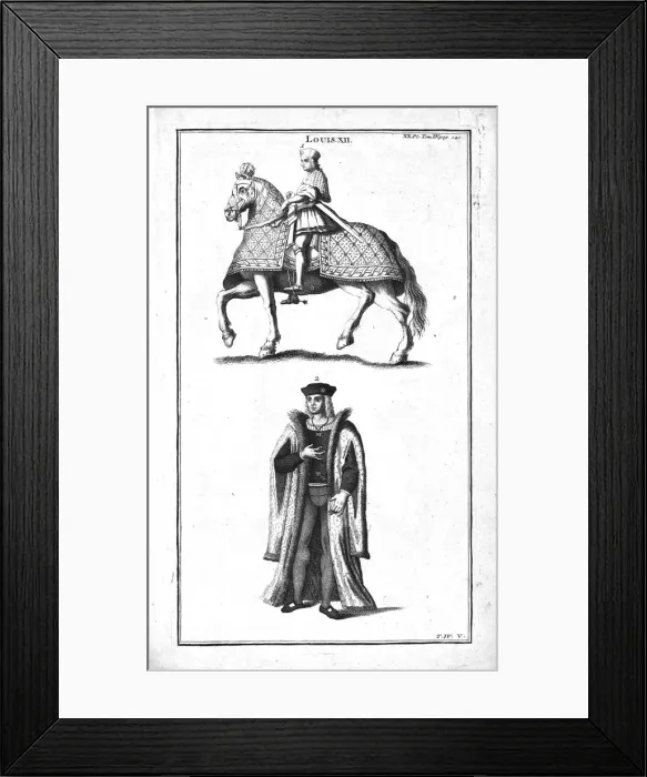 Framed Print : King Louis XII, (c1760). Creator: Unknown Framed Print : King Louis XII, (c1760). Creator: Unknown