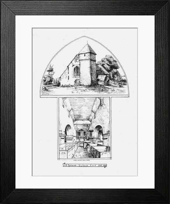 Framed Print : St. James, Bicknor, Kent, 1858. Creator: Walter Smith Framed Print : St. James, Bicknor, Kent, 1858. Creator: Walter Smith
