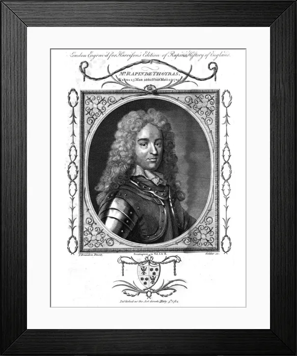 Framed Print : Mr Rapin De Thoyras, (1784). Creator: John Goldar Framed Print : Mr Rapin De Thoyras, (1784). Creator: John Goldar